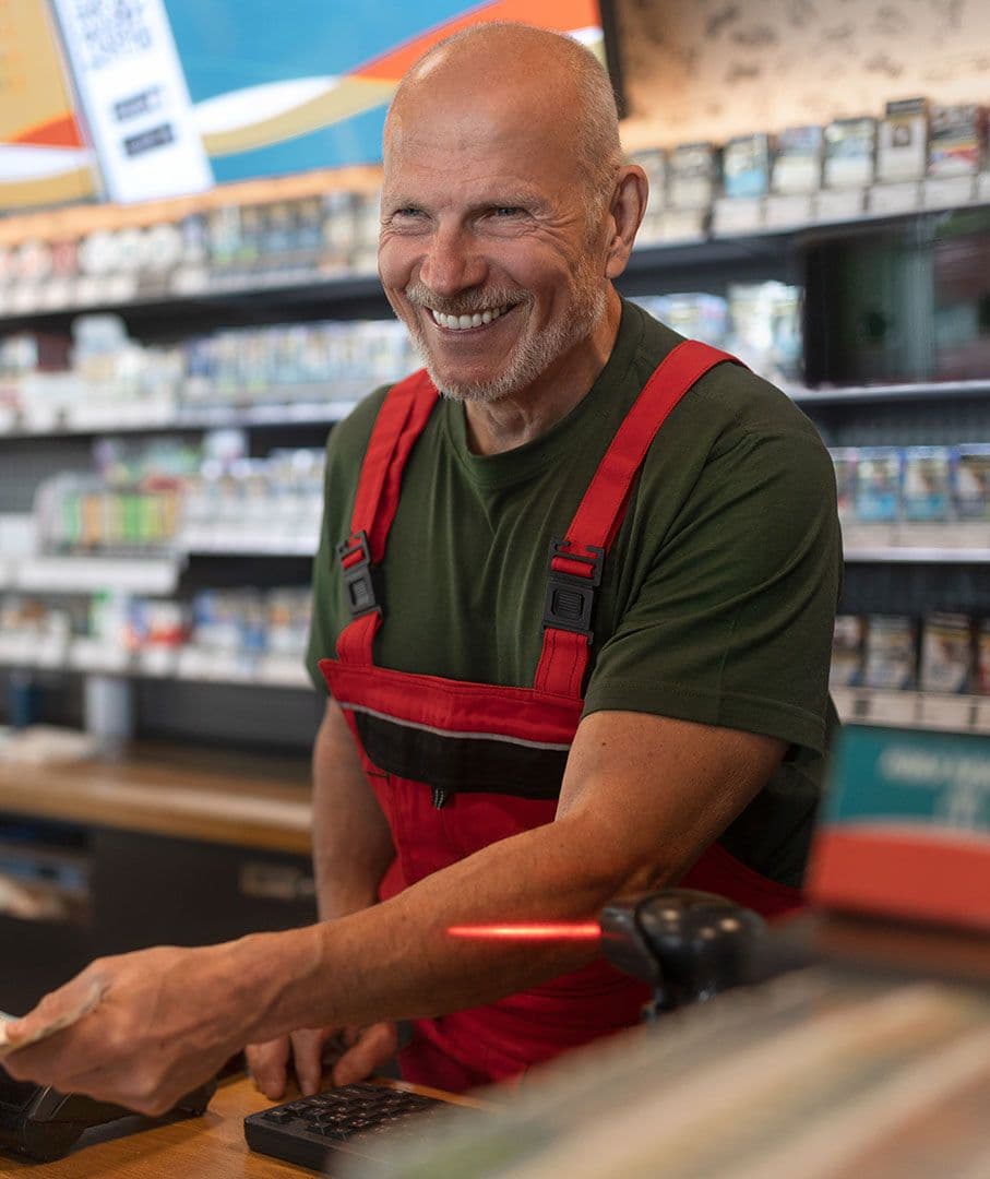 Fuel station worker
