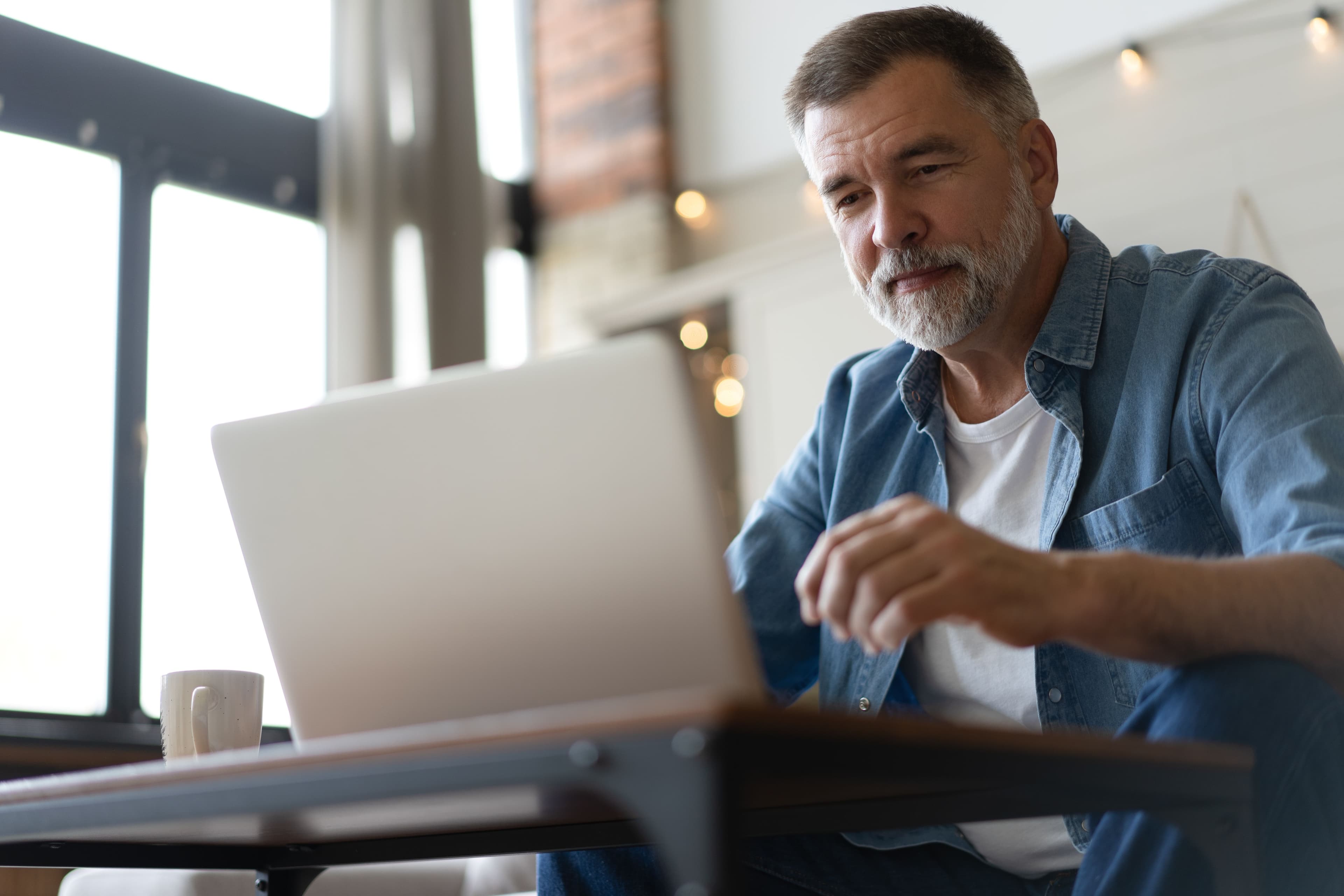 man on laptop