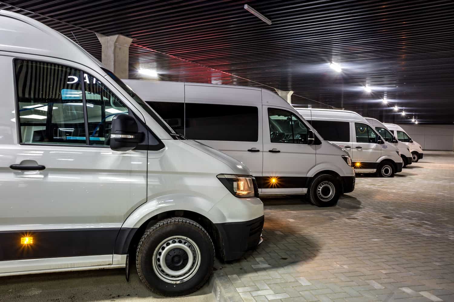 Fleet of mini buses