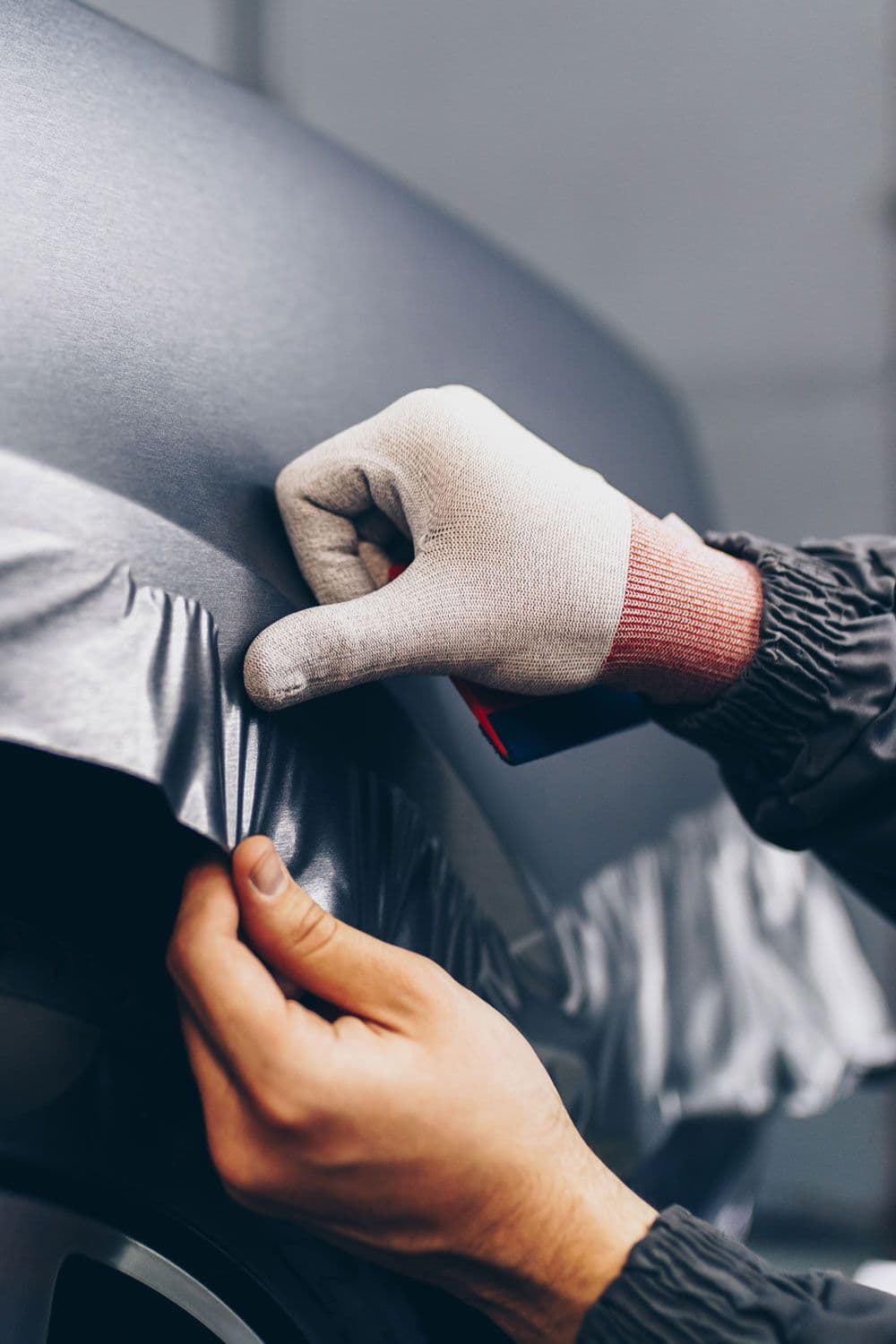 Installing a car wrap 