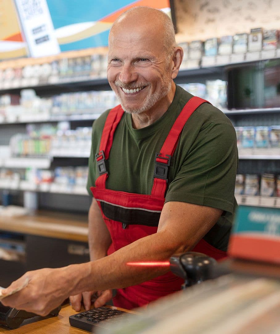 Fuel station worker